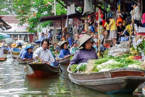 Mercado Flotante de Damnoen Saduak
